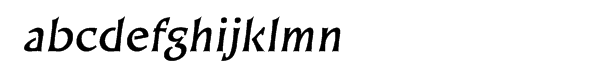 EF Kiev CE Bold Oblique Font LOWERCASE