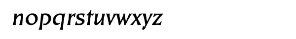 EF Kiev CE Bold Oblique Font LOWERCASE