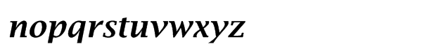 EF Lucida® Bright Demi Bold Italic Font LOWERCASE