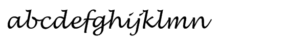 EF Lucida Handwriting CE Font LOWERCASE