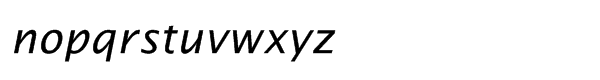 EF Lucida® Sans Turkish Roman Italic Font LOWERCASE