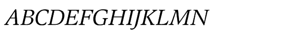 EF Magna Italic Font UPPERCASE