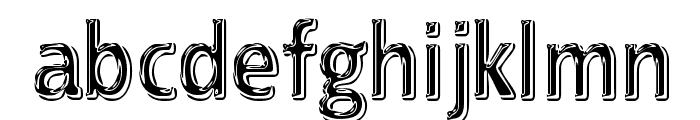 EFN Black Chrome Font LOWERCASE