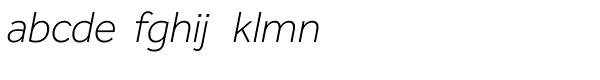 Effra Light Italic Font LOWERCASE