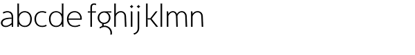 Egon Sans Extra Light Font LOWERCASE