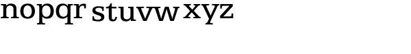 Egyptian Regular Font LOWERCASE
