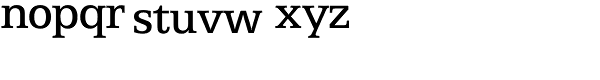 Egyptian505 SH-Roman Font LOWERCASE