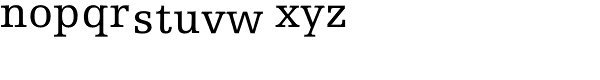 Egyptienne FLTStd-Roman Font LOWERCASE