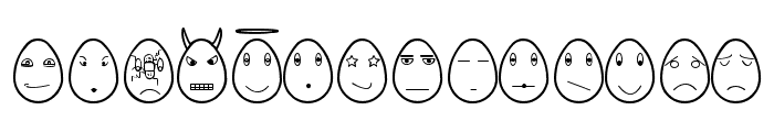 eggfaces tfb Font UPPERCASE