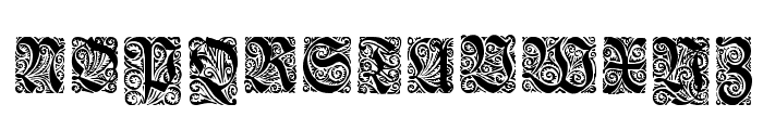 Ehmcke-Fraktur Initialen Font UPPERCASE