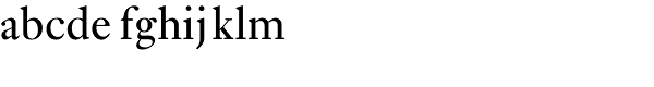 Ehrhardt MTStd-Regular Font LOWERCASE