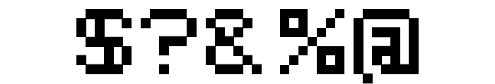 EIVEN MAJOR  Pixel Font OTHER CHARS
