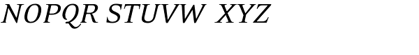 Eidetic Neo Italic Font UPPERCASE