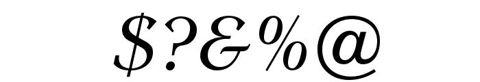 EinsteinOpti-Italic Font OTHER CHARS