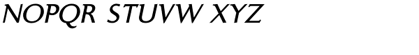 Ela Demiserif Plain Italic Font UPPERCASE