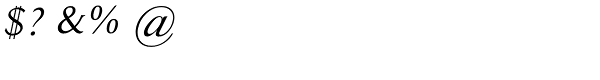 Ela-Demiserif Regular Italic Font OTHER CHARS