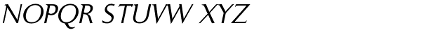 Ela Demiserif Semi Light Italic Font UPPERCASE