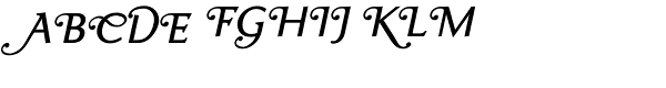 Ela Swashes Plain Italic Font UPPERCASE