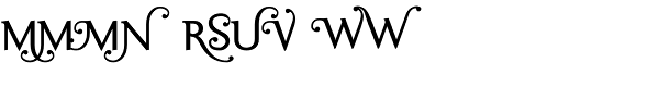 Ela Swashes Plain Font OTHER CHARS