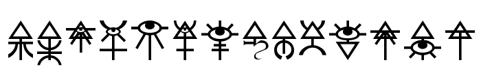 Eldar Runes Font UPPERCASE