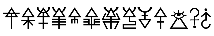 Eldar Runes Font UPPERCASE