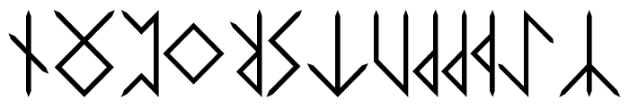 Elder-Futhark Font UPPERCASE