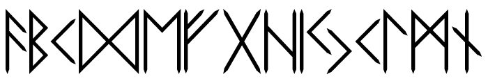 Elder-Futhark Font LOWERCASE