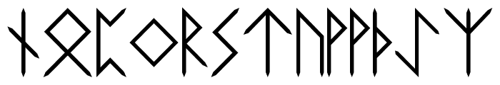 Elder-Futhark Font LOWERCASE