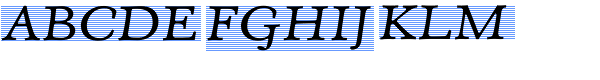Eldorado Micro Italic Font UPPERCASE