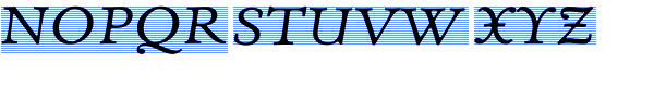 Eldorado Micro Italic Font UPPERCASE