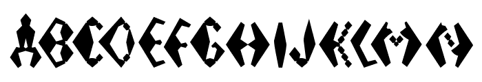 Electrack Sharp Font UPPERCASE