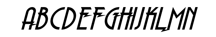 Electrorocket Italic Font UPPERCASE
