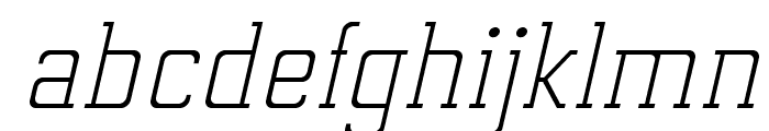 ElectrumADFExp-LightOblique Font LOWERCASE
