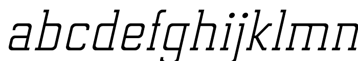 ElectrumADFExp-Oblique Font LOWERCASE