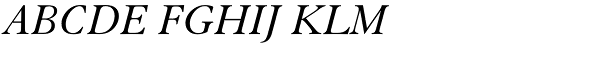 Elegant Garamond Italic Font UPPERCASE