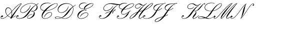 Elegant Script Font UPPERCASE