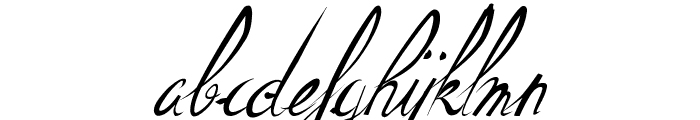ElegantDragonItalic Font LOWERCASE