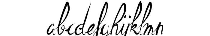 ElegantDragonRegular Font LOWERCASE