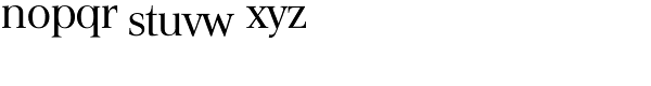 Elegante Roman Font LOWERCASE