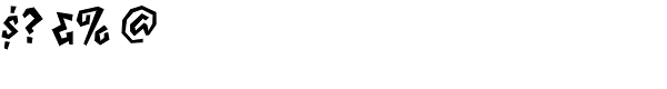 Elektrix Bold Font OTHER CHARS