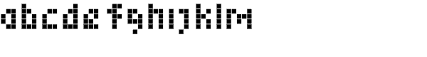 Element 15-Squares Font LOWERCASE