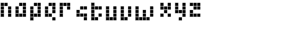 Element 15-Squares Font LOWERCASE
