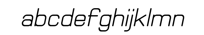 Elgethy Bold Oblique Font LOWERCASE