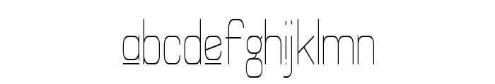 Elgethy Est Upper Condensed Font LOWERCASE