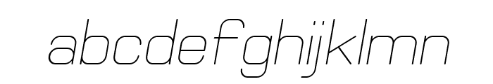 Elgethy Oblique Font LOWERCASE