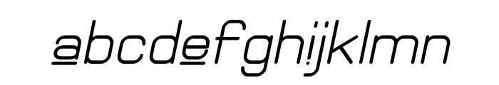 Elgethy Upper Bold Oblique Font LOWERCASE
