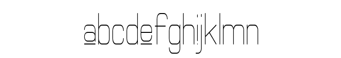 Elgethy Upper Condensed Font LOWERCASE