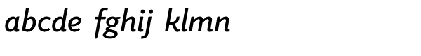 Elido Semibold Italic Font LOWERCASE
