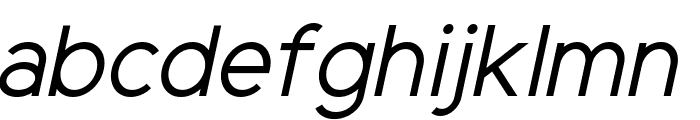 Elliot Sans Italic Font LOWERCASE