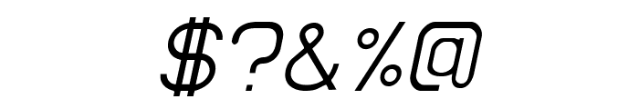 EllipticaLightItalic Font OTHER CHARS